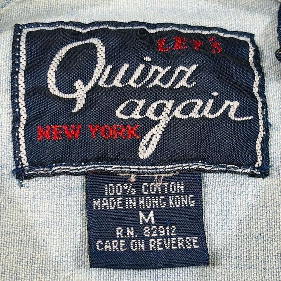 Vintage Embroidered Noah’s Arc Light Jean Button Down Shirt - Picture 8 of 11